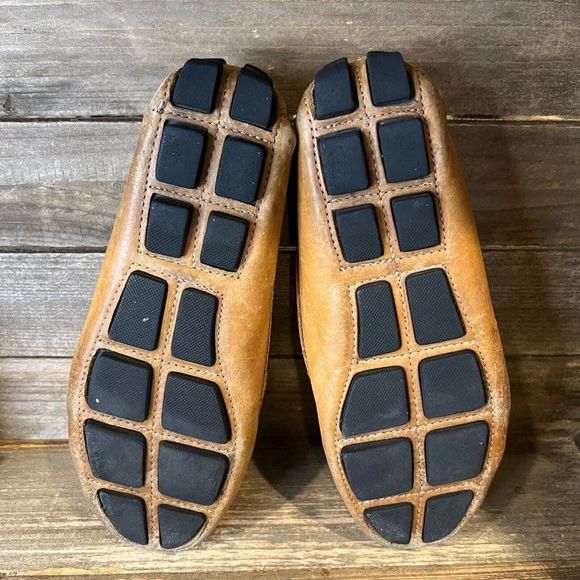 Womens Mercanti Florentini Brown Leather Shoes Driving Loafers‎ Size 8 B GUC - Picture 5 of 6